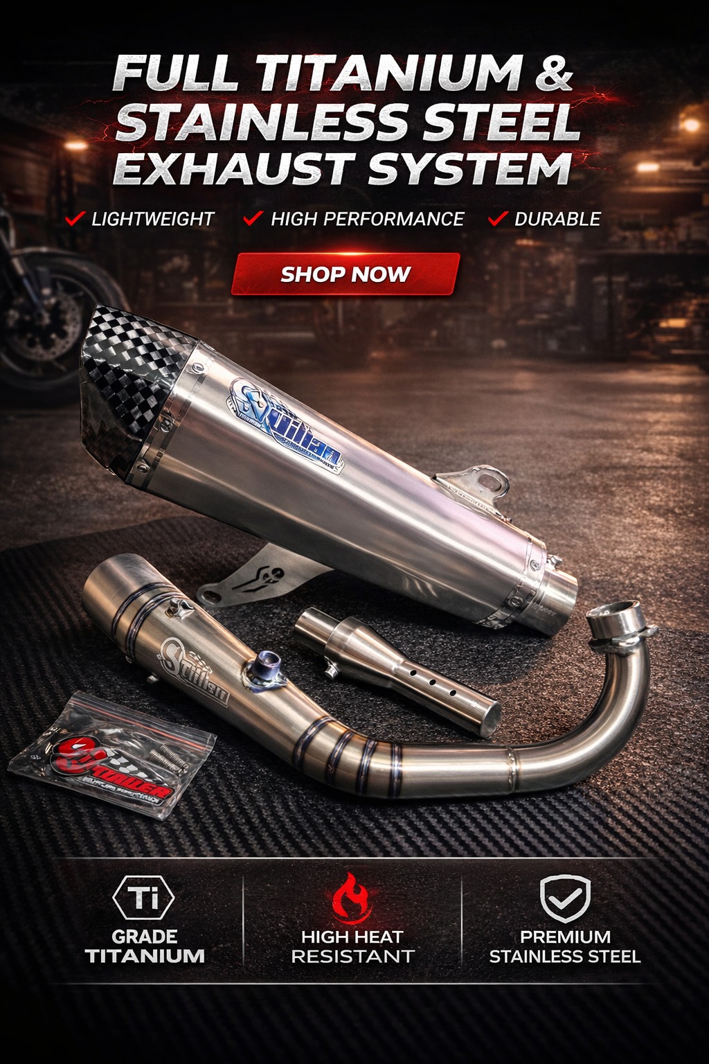 Knalpot Xmax Terpasang